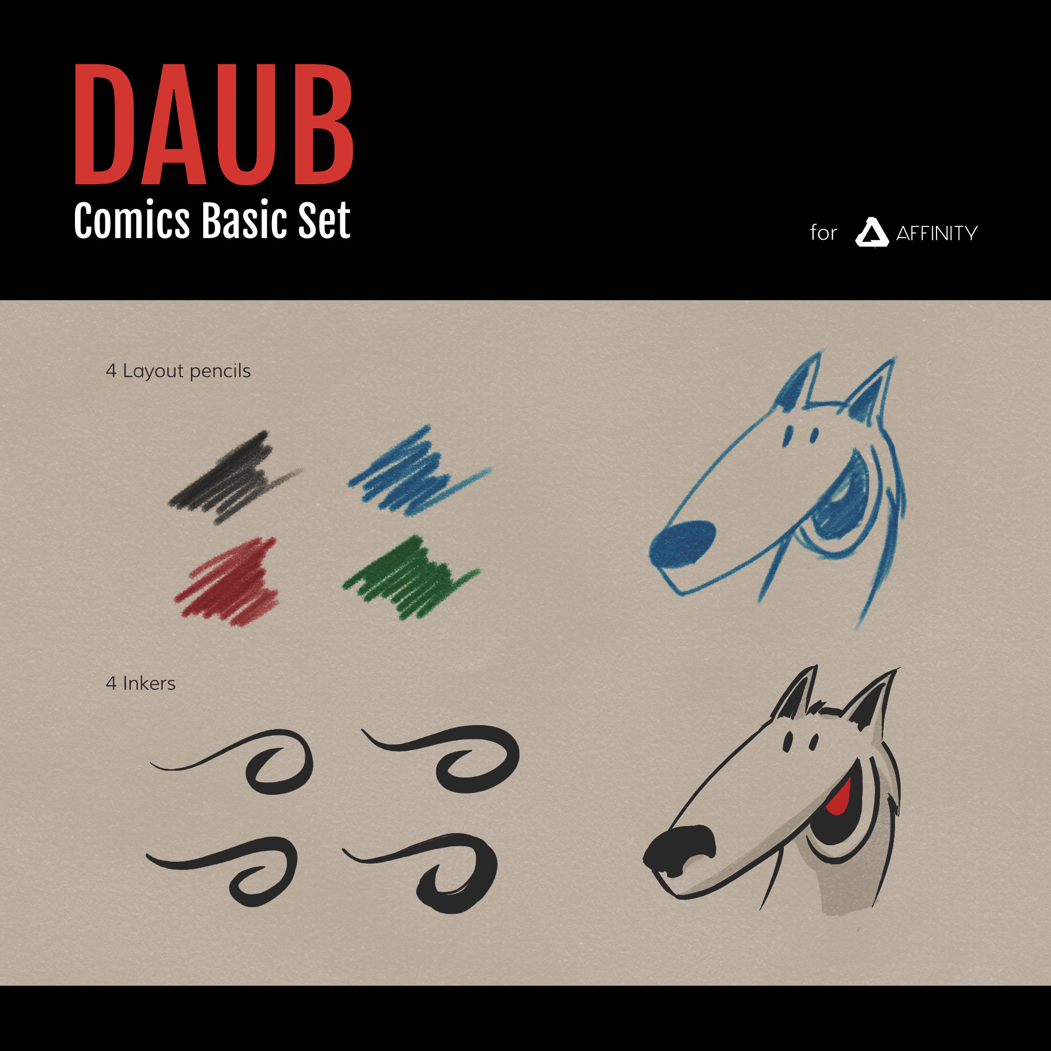 free daub brushes for affinity designer